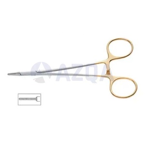 Pinza Portaagujas Derf de Acero Inoxidable de Alta Calidad al por Mayor, 6.5 Pulgadas, Dorado Parcial TC, Instrumento Quirúrgico y de Laboratorio - Product Image 4