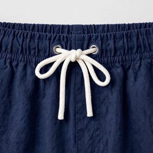 Pantalon Oxford en coton beige pour homme, coupe droite, taille mi-haute, fermeture boutonnée, décontracté, léger, respirant, poches latérales, idéal pour l'été - Product Image 4