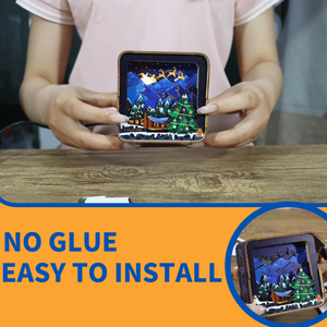 Women's Birthday Gifts 3D Wooden Puzzles <b>Model</b> <b>Kit</b> Christmas Lights for Desk Decorations & Night Lights - Product Image 3