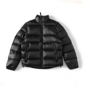 Chaqueta de Hombre para Invierno 2026, Ecológica, Casual, Acolchada, de Nailon, con Cierre Frontal, Logotipo y Cuello Alto Grueso - Product Image 2