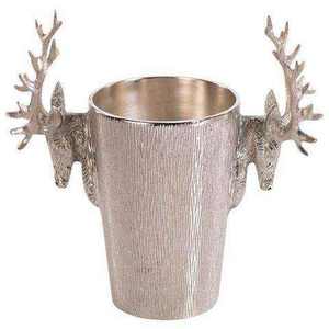 Most Trending Style Beverage Bucket Bar Ware Ice Bucket Vintage Silver Aluminum Metal Wine Champagne <b>Cooler</b> With Wooden Handles - Product Image 6
