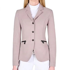 2026 Top Selling Best Quality Women's Slim Fit Sports <b>Equestrian</b> Horse Riding Competition Jacket Spandex Button - Product Image 1