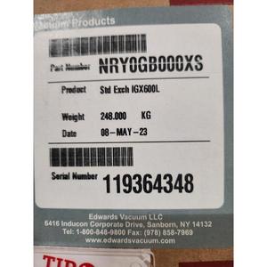 ปั๊มสุญญากาศแบบแห้ง Edwards iGX600L - อุปกรณ์และอะไหล่เซมิคอนดักเตอร์ระดับโลกที่เชื่อถือได้ - Product Image 3