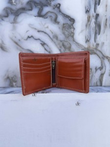 Cartera Delgada de Cuero Genuino de Moda con Bloqueo RFID, Gran Capacidad, para Hombre, para Efectivo, Tarjetas de Identificación - Product Image 5