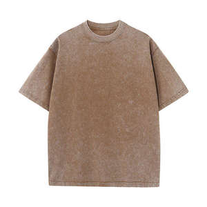 เสื้อยืดโอเวอร์ไซส์แขนสั้นพิมพ์ลายตามสั่ง คุณภาพสูง ผ้าฝ้าย 100% สำหรับผู้ชาย สไตล์สตรีทแวร์ ซัมเมอร์ ล้างสีแบบแอซิดวอช ขายส่ง - Product Image 6