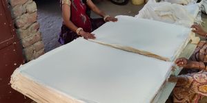 Handmade Recycle Cotton Deckle Edge <b>Paper</b> Sheets For <b>Painting</b> Sketching Water coloring - Product Image 5