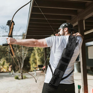 High Quality Archery Leather <b>Quiver</b> Strong Stitching Durable Material Adjustable Strap Hunting Training Outdoor Equipment - Product Image 6