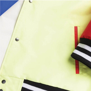Trendy Custom Oversized Graphic Varsity <b>Jacket</b> for <b>Men</b> – Black & <b>White</b> High-Contrast - Product Image 4