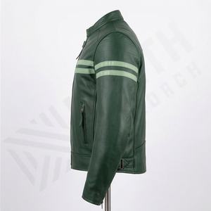 Chaqueta de Motociclista de Cuero Genuino para Hombre de la Mejor Calidad, Nueva Colección de Invierno, Chaquetas de Motocicleta con Protecciones Desmontables Personalizadas - Product Image 3
