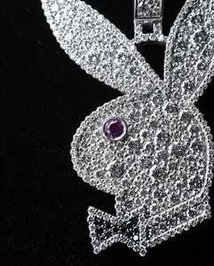 Colgantes Personalizados de Plata de Ley 925 con Moissanita VVS en Forma de Conejo, Joyería Fina, Estilo Hip Hop, con Iniciales, Elegantes y con Encanto - Product Image 3