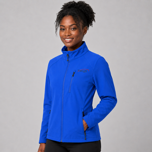 Veste softshell pour femme, très vendue, logo personnalisé, coupe-vent, résistante à l'eau, respirante, veste softshell décontractée pour l'extérieur pour femme - Product Image 3