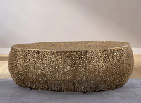 Table d'appoint moderne la plus exigeante Table basse classique Table basse ronde en aluminium à bas prix pour le salon de la maison