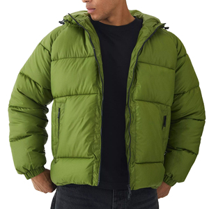 Blouson matelassé coupe-vent à col montant personnalisé OEM pour homme, léger, collection hiver 2026, vente en gros - Product Image 3