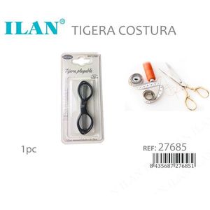 Forbici da cucito pieghevoli Ilan a forma di 8, design compatto per sartoria e lavori artigianali - Product Image 3