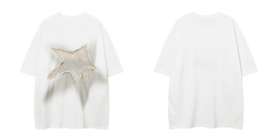 เสื้อยืดคอตตอนวินเทจทรงโอเวอร์ไซส์ พิมพ์ลายตามสั่ง ยูนิเซ็กส์ เสื้อยืดสตรีทแวร์ฤดูร้อนสำหรับผู้ชาย - Product Image 5