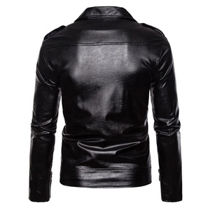 Boys Leather <b>Jacket</b> Classic Casual Zipper Full Sleeve <b>Lightweight</b> Custom Logo OEM ODM Wholesale Supplier - Product Image 4