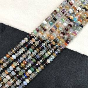 100% Natural IGI Certified AA Grade Multi Disco Rondelle Loose <b>Beads</b> 5.5mm-6.5mm Stone Multi <b>Color</b> Multi Fire Vivaaz Gems - Product Image 4