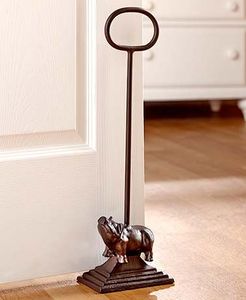 Tope de puerta de latón natural pulido, tope de puerta con acabado de latón antiguo, tope de puerta con acabado negro mate, tope de puerta con acabado con recubrimiento en polvo. - Product Image 3