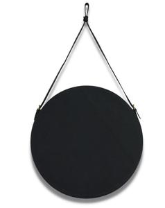 Espejo Redondo de Pared con Marco Negro, Diseño Minimalista, Cristal de 4mm de Grosor, con Cuerda para Colgar - Product Image 4