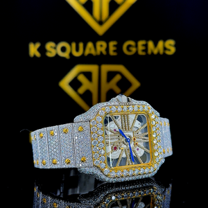 Fournisseur de Confiance Vendant Nouvelle Montre Automatique de Designer à Quartz, Étanche, en Acier Inoxydable avec Bracelet en Diamant Moissanite - Product Image 1