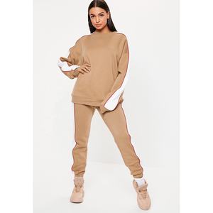 ชุดวอร์มผู้หญิง คอกลม ผ้าลูกไม้ เสื้อฮู้ด กางเกงจ็อกเกอร์ ผ้าฟลีซ 100% ผ้าฝ้าย นุ่ม ระบายอากาศดี เหมาะสำหรับออกกำลังกาย ฟิตเนส วิ่ง ชุดกีฬา แอคทีฟแวร์ สองชิ้น - Product Image 5