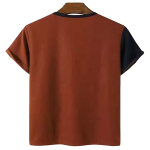 เสื้อยืดคอกลมแขนสั้นทรงหลวมผ้าฝ้าย 100% เป็นมิตรกับสิ่งแวดล้อมสำหรับผู้ชาย - ขายส่งเสื้อผ้าฤดูร้อนแบบ OEM - Product Image 2