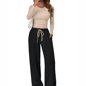 2 Piece Loungewear Summer <b>Set</b> For Women's Casual Outfits Performance Wear Comfortable Fit Women's <b>Sets</b> Breathable Quick Dry - Product Image 1