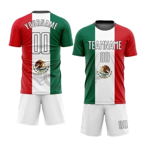 Maillots de football personnalisés, uniformes, impression par sublimation, manches courtes, respirants, séchage rapide, maillots d'équipe - Product Image 1
