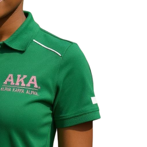 Polo AKA Legend, Color Verde Kelly, Manga Corta, Cuello Camisero, para Golf, Personalizado con Bordado AKA Apparel - Product Image 3