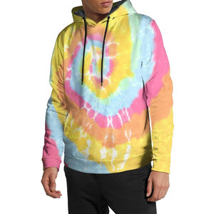 Sudadera con Capucha Corta y Holgada, Estampada con Gráficos Tie-Dye, 100% Algodón, Unisex, Estilo Urbano, Personalizada, para Hombre, 2026 - Product Image 6
