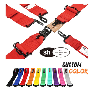 ขายส่งเข็มขัดนิรภัยสำหรับนักแข่งรถ 5 จุด ได้รับการรับรองมาตรฐาน SFI 16.1 รุ่น TBRACING SF-501  แบบกำหนดสีเองได้ ผลิตจากโรงงานไต้หวัน รับผลิตแบบ ODM OEM - Product Image 2