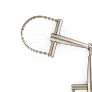 บิตแบบ D-Ring สำหรับม้า ทนทาน เหมาะสำหรับมืออาชีพ ใช้สำหรับฝึกซ้อมในคอกและฝึกขี่ม้า - Product Image 6