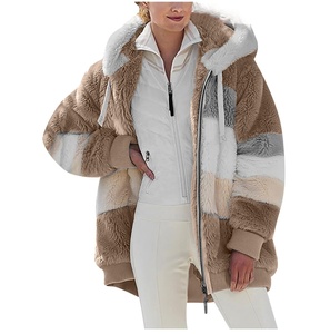 Nueva Moda Sudadera de Invierno Sherpa para Mujer, Gruesa, con Cremallera, Cuello Alto, Chaqueta Casual de Lana - Product Image 3