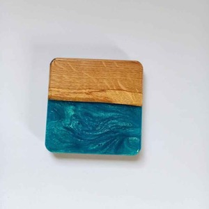Epoxy Resin Luxury Handmade <b>Coaster</b> Set for Coffee <b>Table</b> Customizable Design for Home and Kitchen - Product Image 4