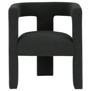McKinley Black Boucle Upholstered Accent <b>Side</b> Chair for Living Room - Product Image 4