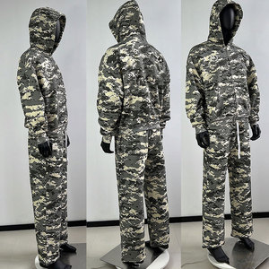 Ensemble de survêtement unisexe Econex Sports noir à capuche coupe-vent 2-en-1 avec appliqué étoile, streetwear en coton, sweat-shirt et pantalon de jogging long - Product Image 4