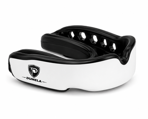 Protège-dents souple en caoutchouc et silicone Dumela, blanc et noir, équipement de protection pour l'entraînement de boxe, unisexe, adulte, ajustement personnalisé, protection des dents - Product Image 3