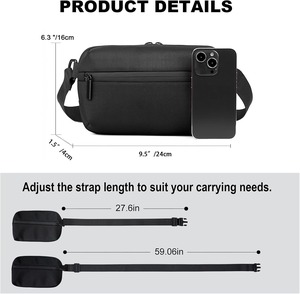 Long Keeper <b>Small</b> Sling Bag for Men Women Minimalist Crossbody Shoulder <b>Chest</b> Bag Waist Fanny Pack for Gym Travel Daily Use - Product Image 2