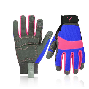Guantes de Trabajo de Uso General, Industriales, Mecánicos, Resistentes a Impactos, Anticorte, de Spandex y Cuero Sintético - Product Image 1