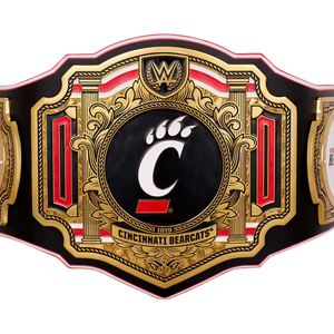 เข็มขัดแชมป์ Cincinnati Bearcats เข็มขัดมวยปล้ำแบบปรับแต่งได้ เข็มขัดแชมป์กีฬาคุณภาพสูงสำหรับนักสะสมและแฟนๆ - Product Image 5