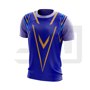 T-shirt de sport à manches courtes en coton 100% haute performance, respirant, séchage rapide, antibactérien, col en V, football, basketball - Product Image 6