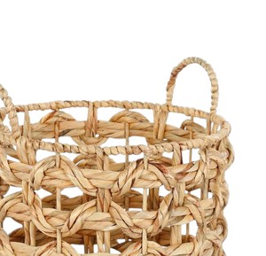 Cesta Moderna de Jacinto de Agua, Cesta Organizadora Tejida a Mano para Ropa, Juguetes, Guardería, Decoración de Dormitorio - Product Image 3