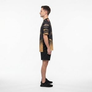 เสื้อแข่งอีสปอร์ตแบบกำหนดเอง คอริบบ์โพลีเอสเตอร์ สไตล์แชมป์เปี้ยน สำหรับทีมเกมมิ่ง รับผลิตแบบ OEM - Product Image 3