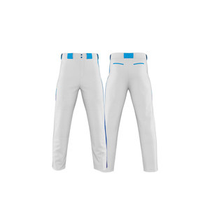 Pantalon de baseball 100 % polyester anti-humidité, taille mi-haute, fermeture boutonnée, grande taille, nom d'équipe personnalisé pour les sports toutes saisons - Product Image 3