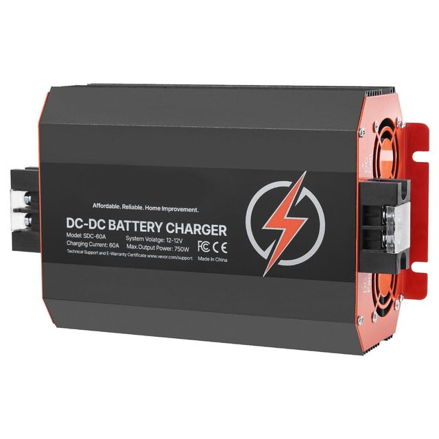 DC-DC Battery Charger 12V 60A 750W for Lead Acid Lithium AGM Gel Car Battery Charging