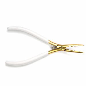 Pinzas Profesionales de Acero Inoxidable con 3 Orificios para Extensiones de Cabello, Herramienta para Aplicar y Remover Anillos Micro Nano, para Uso en Salón - Product Image 2