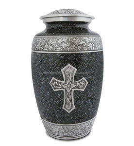 โกศบรรจุอัฐิสำหรับผู้ใหญ่ ขนาด 10 นิ้ว ทำจากอะลูมิเนียม ความจุ 200/220 ลูกบาศก์นิ้ว สไตล์อเมริกัน รับผลิตตามสั่ง ขายส่ง ปรับแต่งได้ - Product Image 5