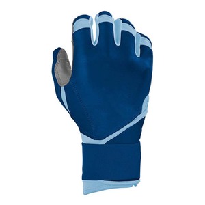 Gants de frappe bleus avec pouce rembourré, en tissu tricoté, fermeture à enfiler, unisexe, pour entraînement adulte - Product Image 3