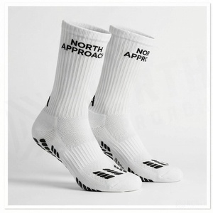 Crew <b>Socks</b> Geometric Pattern Blue Breathable <b>Running</b> <b>Socks</b> for Adults Spring Season - Product Image 3