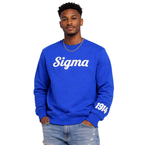 Felpa con Maniche in Ciniglia Phi Beta Sigma 1914 per Uomo, Tessuto Premium, Vestibilità Comoda, Abbigliamento Casual per Fraternità Greca - Product Image 1